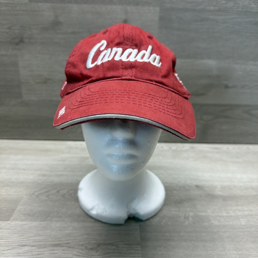 Canada Roots Unisex Baseball Cap. Adjustable Back OSFM, Maple Leaf Olympic Rings